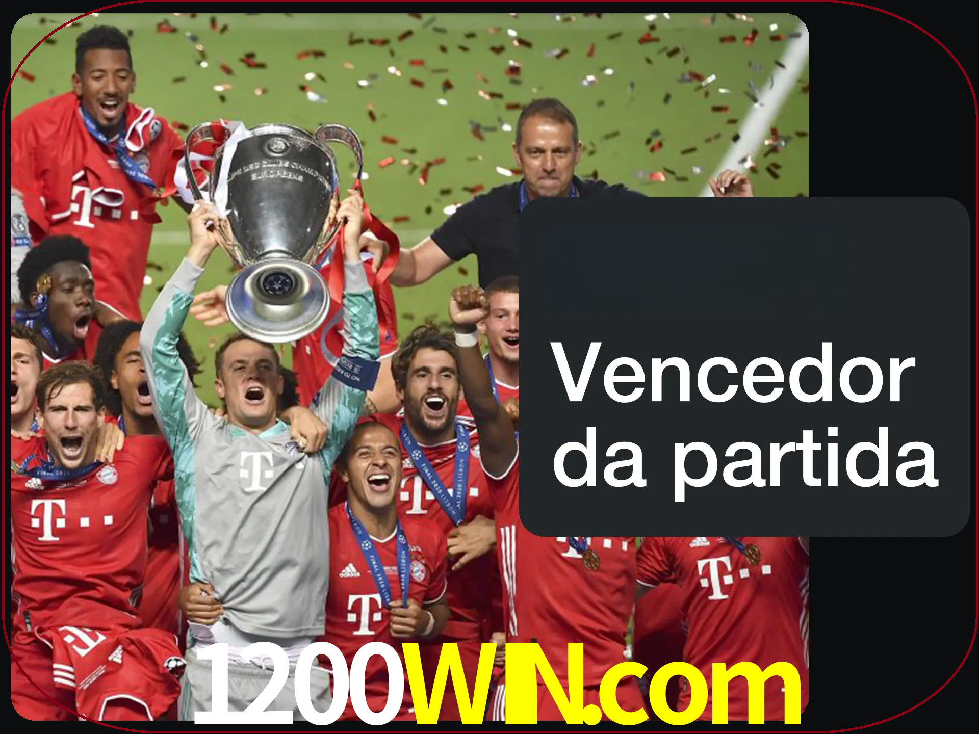 Aposte no vencedor e ganhe uma grande quantia de dinheiro.