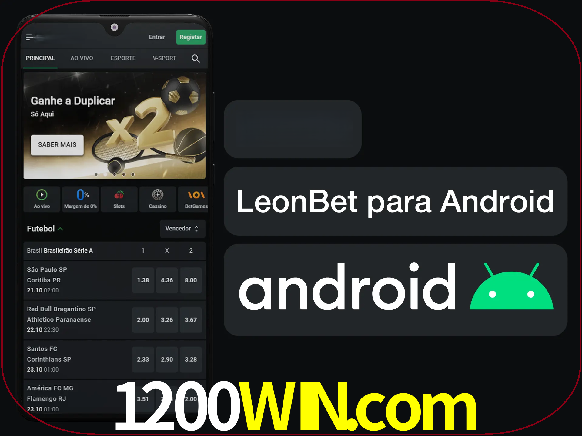 Adquira sua versão poket de LeonBet.