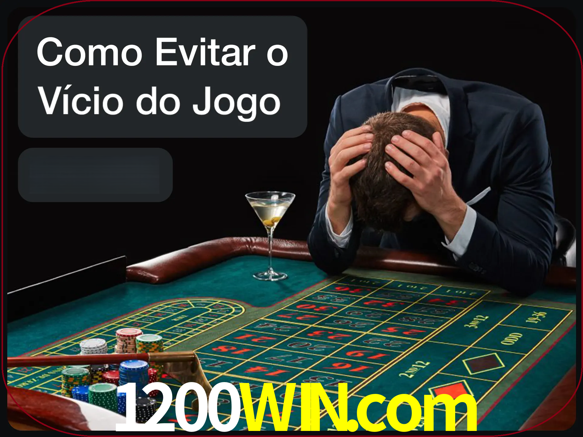 Você é responsável por cada uma de suas apostas.
